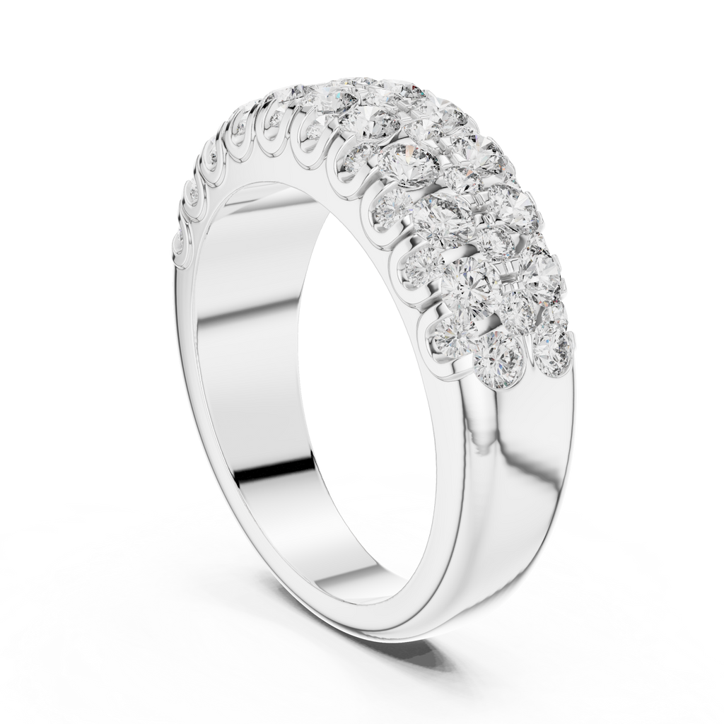 Opulent Starlace Band-silver