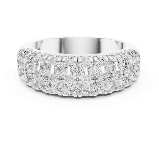 Opulent Starlace Band-silver