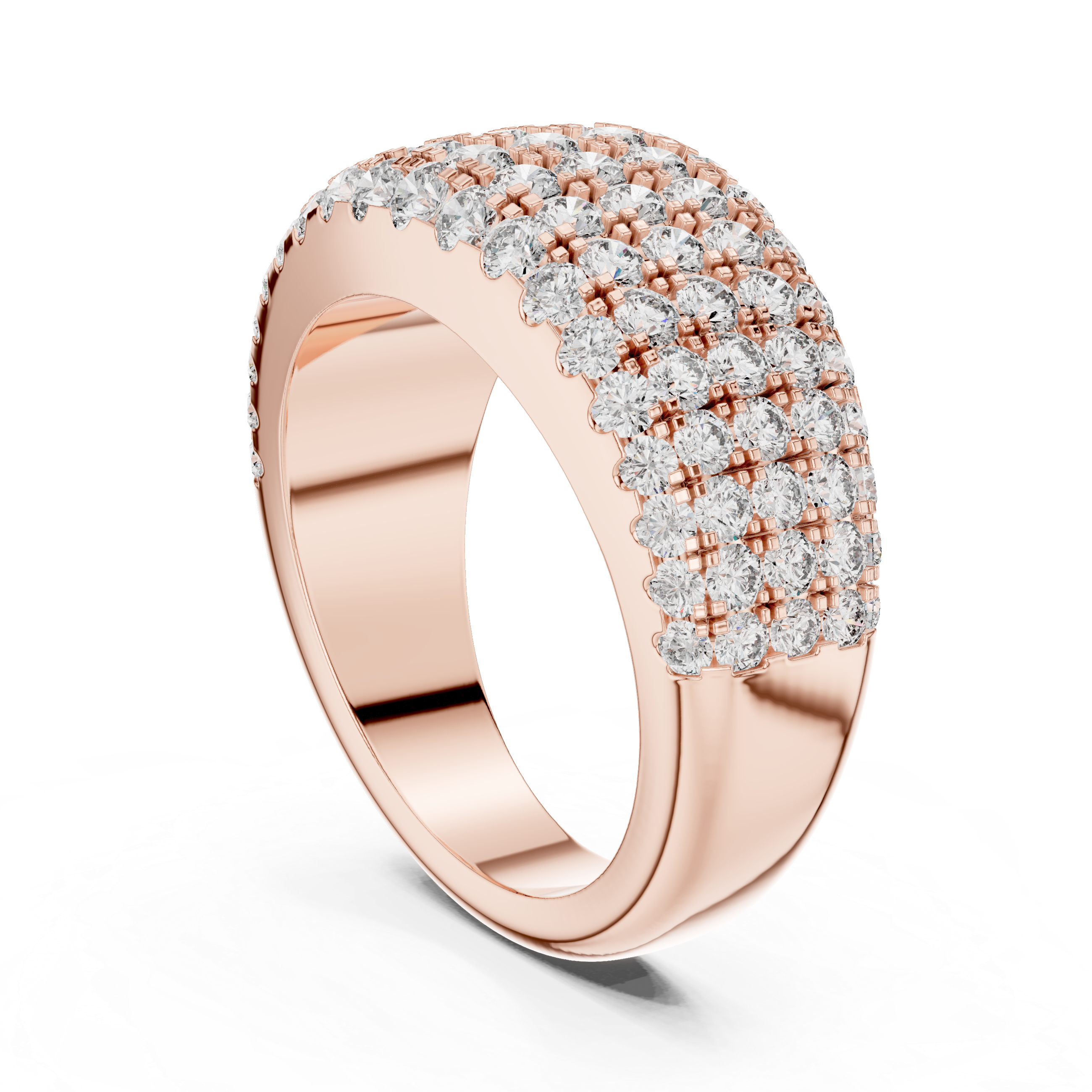 Glintora Diamond Band-silver