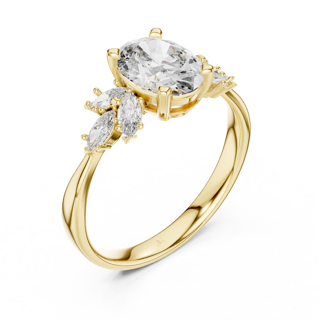 Aurora Blossom Ring-gold