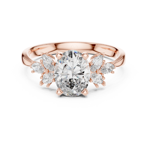 Aurora Blossom Ring-rose gold