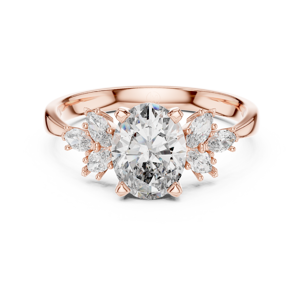Aurora Blossom Ring-rose gold