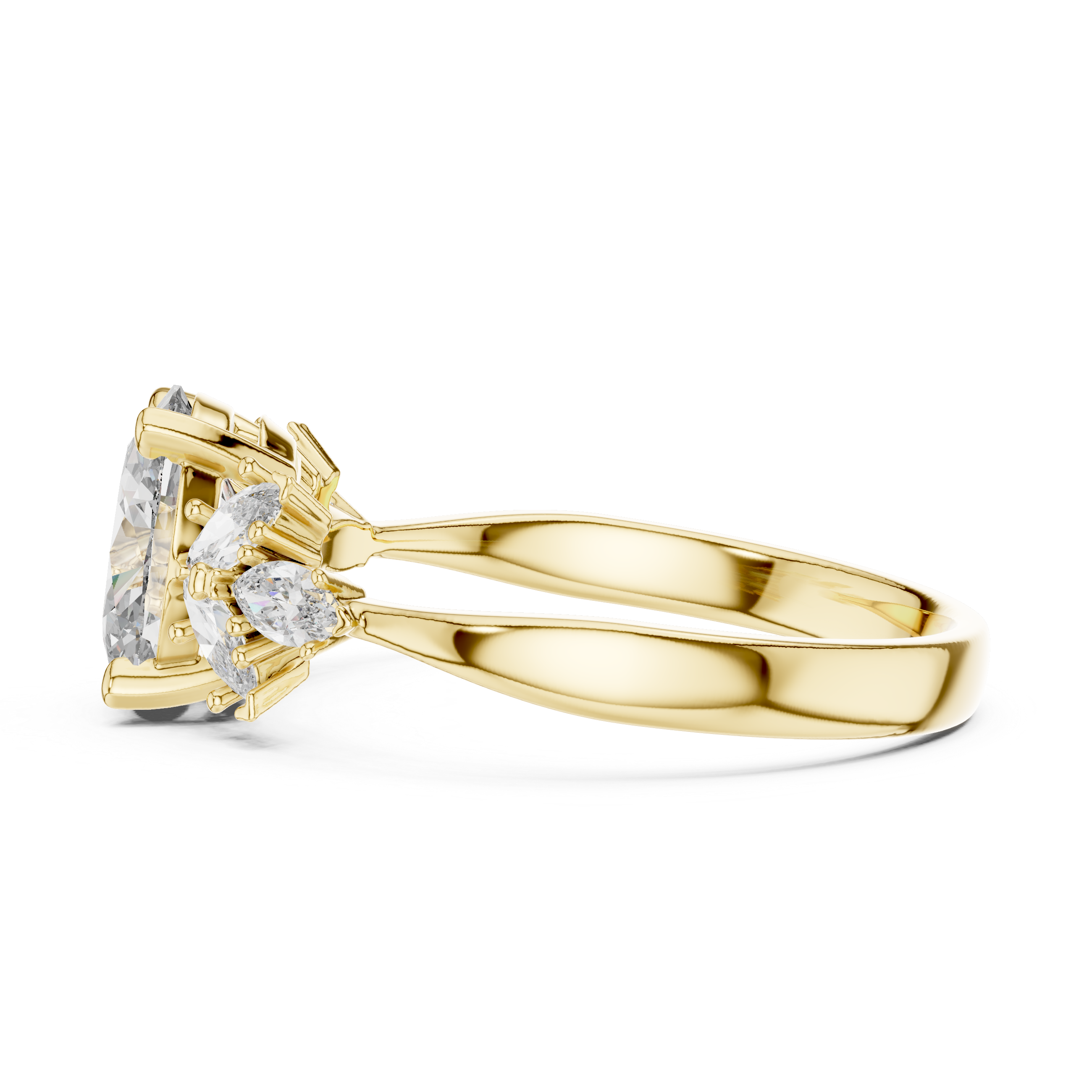 Aurora Blossom Ring-gold