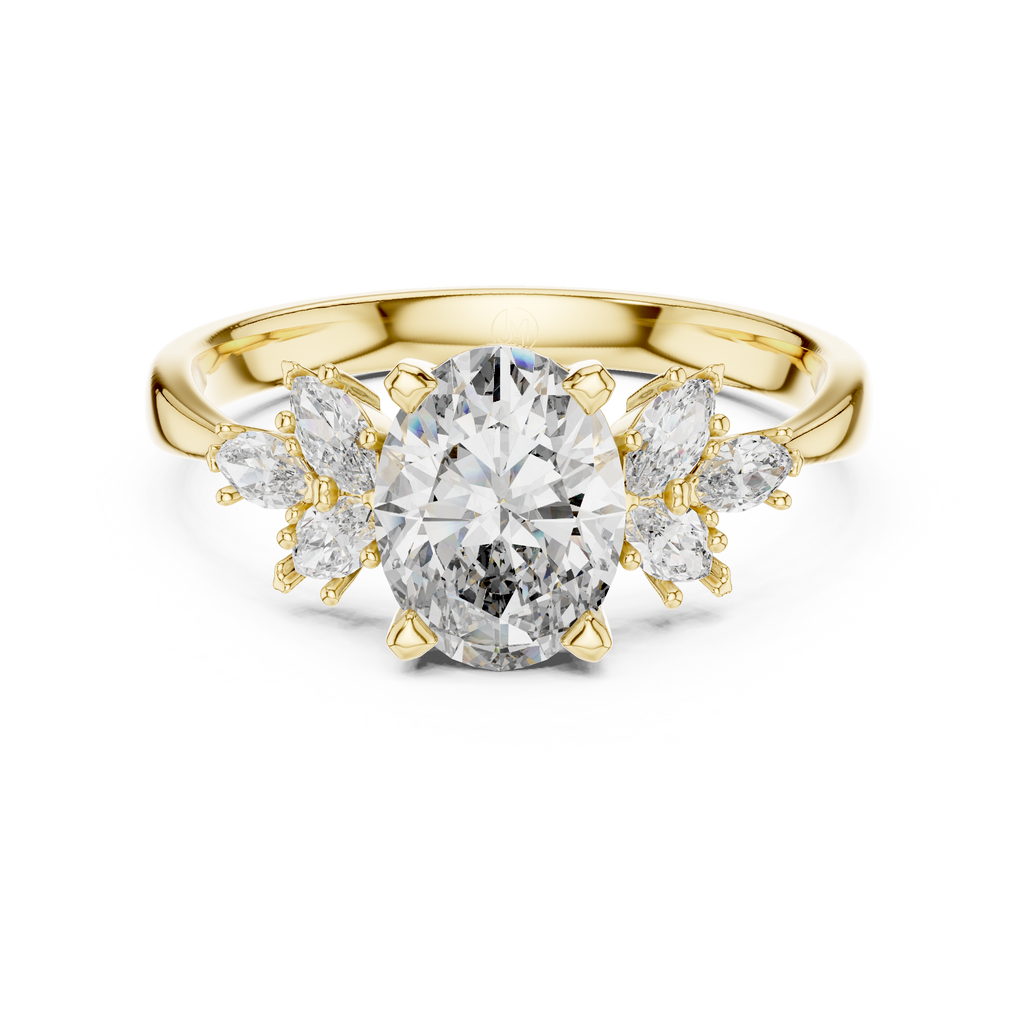 Aurora Blossom Ring-gold