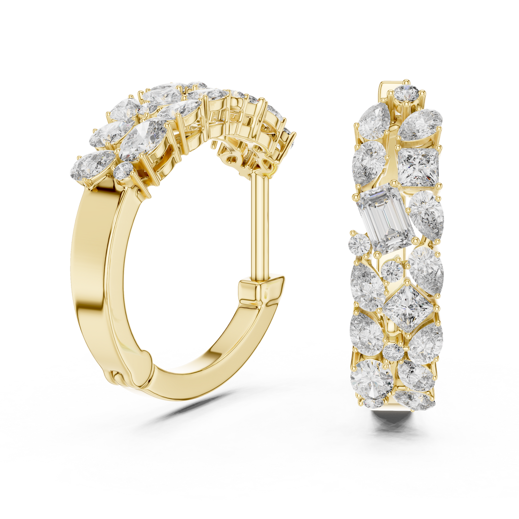 Multi Gleam Hoops-gold