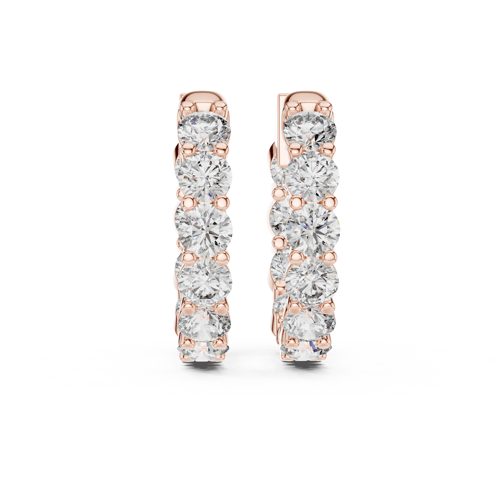 Eternal Inside Hoops-rose gold