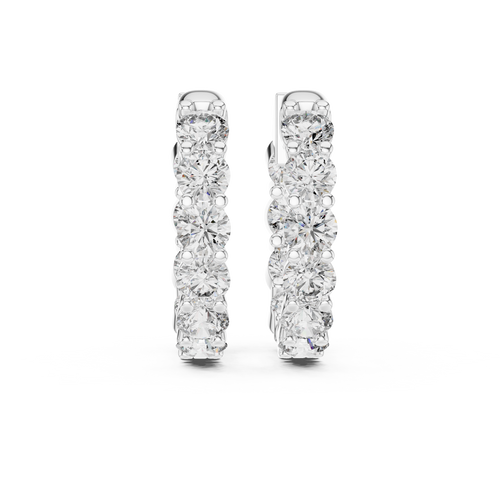 Eternal Inside Hoops-silver