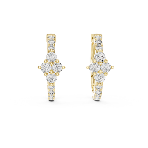 Luxe Diamond Hoops-gold