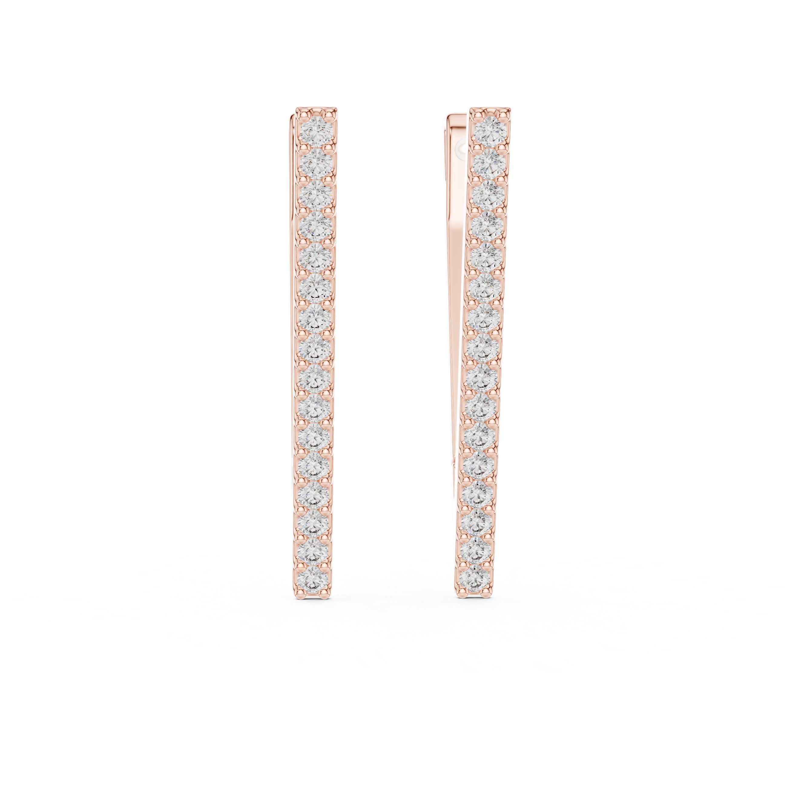 V Radiant Hoops-silver