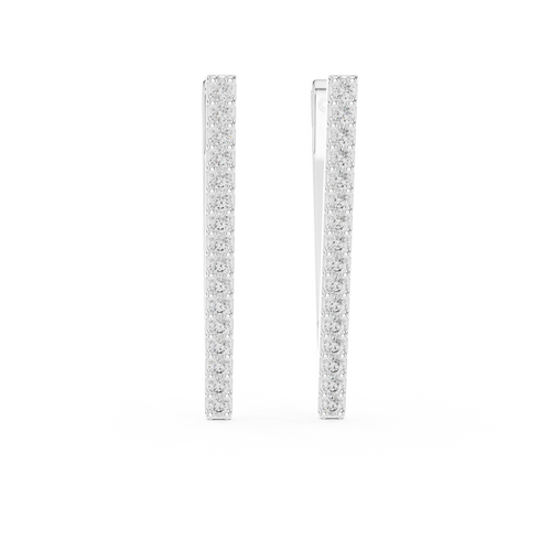 V Radiant Hoops-silver