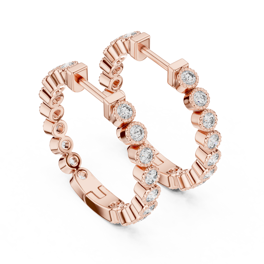 Radiant Circle Huggies-silver