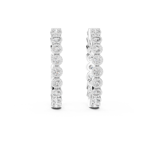 Radiant Circle Huggies-silver