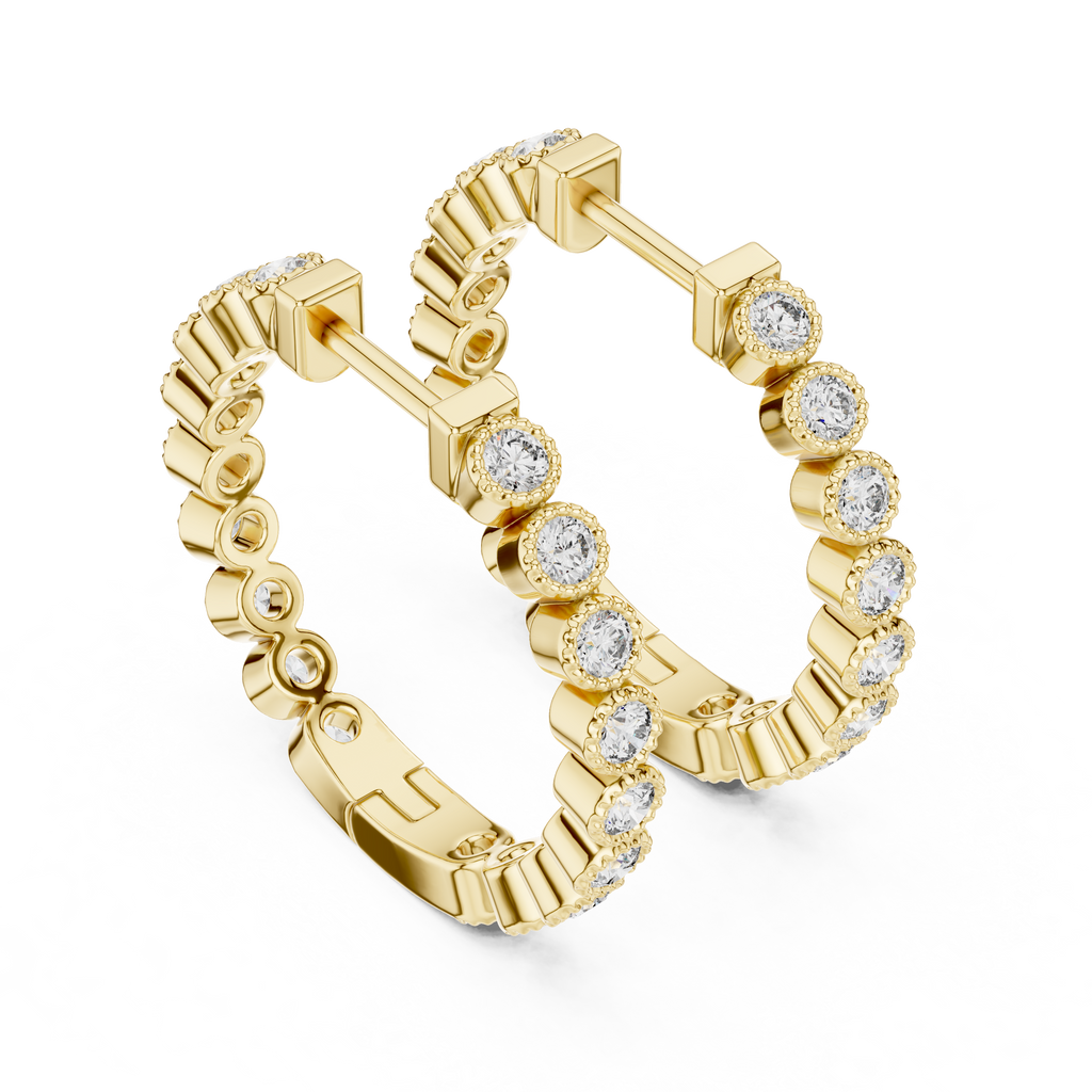 Radiant Circle Huggies-silver