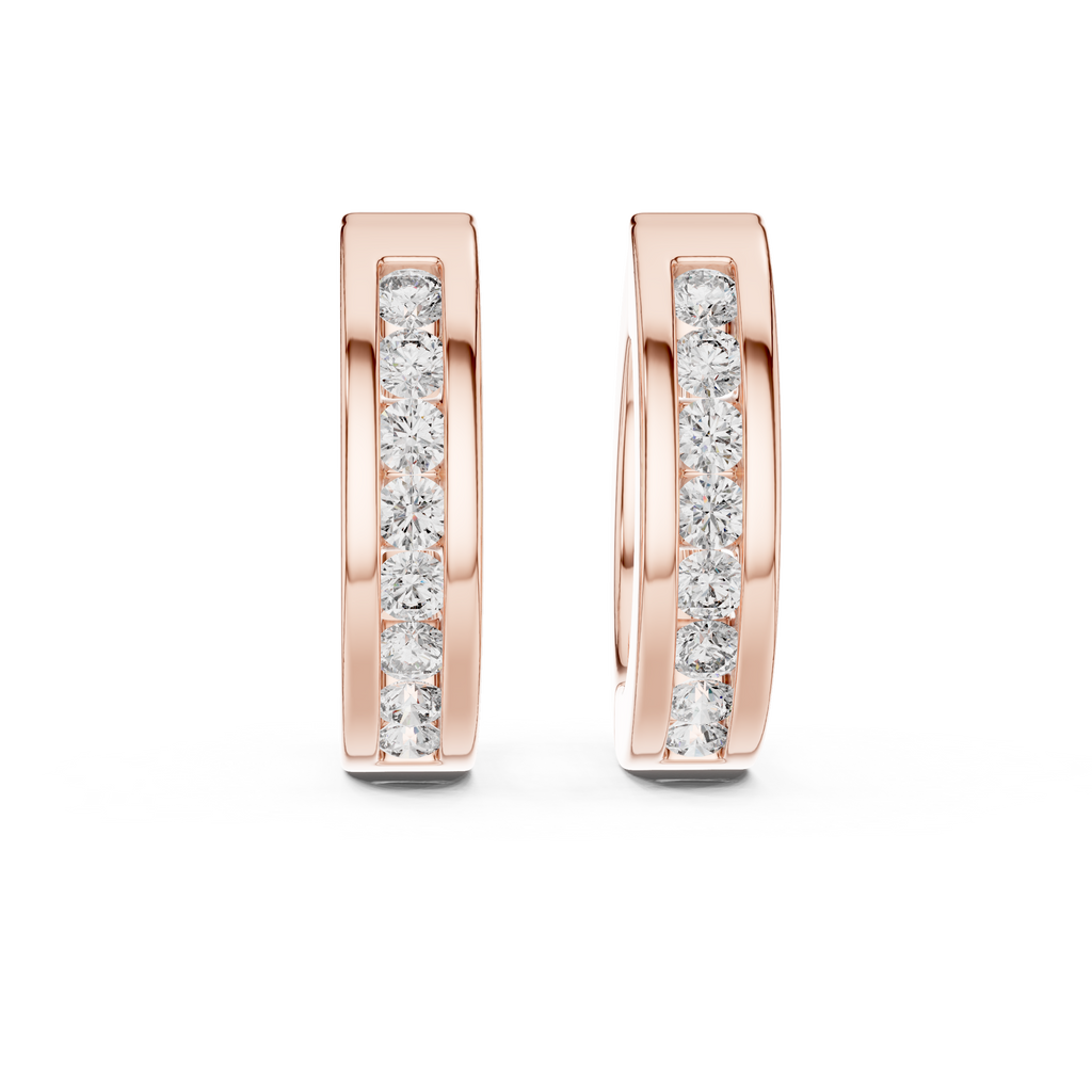 Urban Elegance Hoops-rose gold