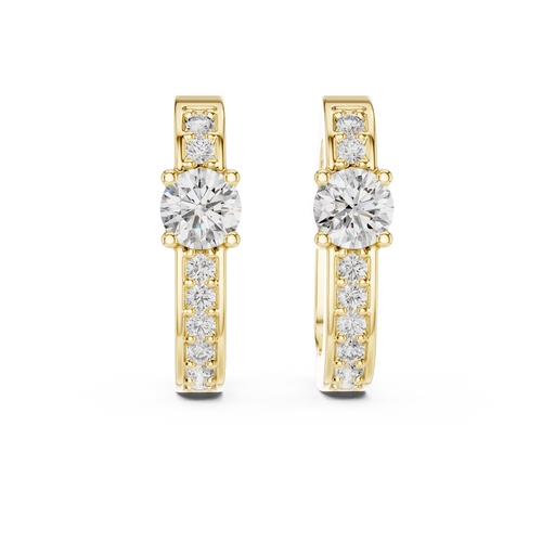 Luminous Vertex Hoops-gold