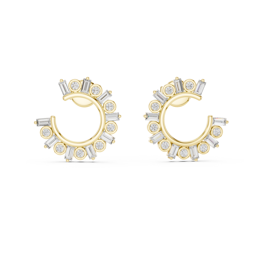 Radiant Burst Hoops-gold