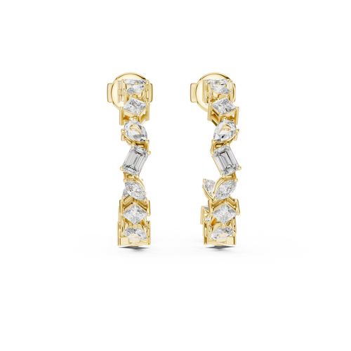 Glam Geometry Hoops-gold