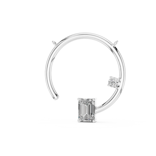 Eclipse Arc Necklace-silve