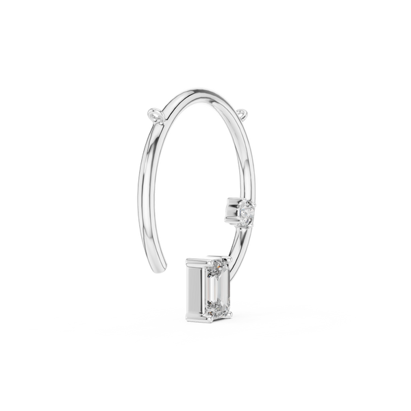 Eclipse Arc Necklace-silve