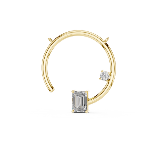 Eclipse Arc Necklace-gold