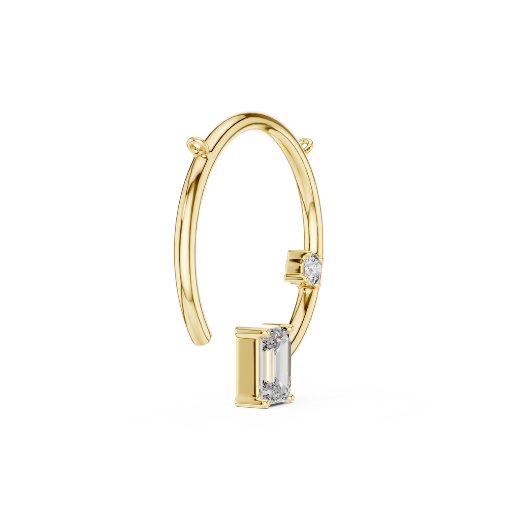 Eclipse Arc Necklace-silve