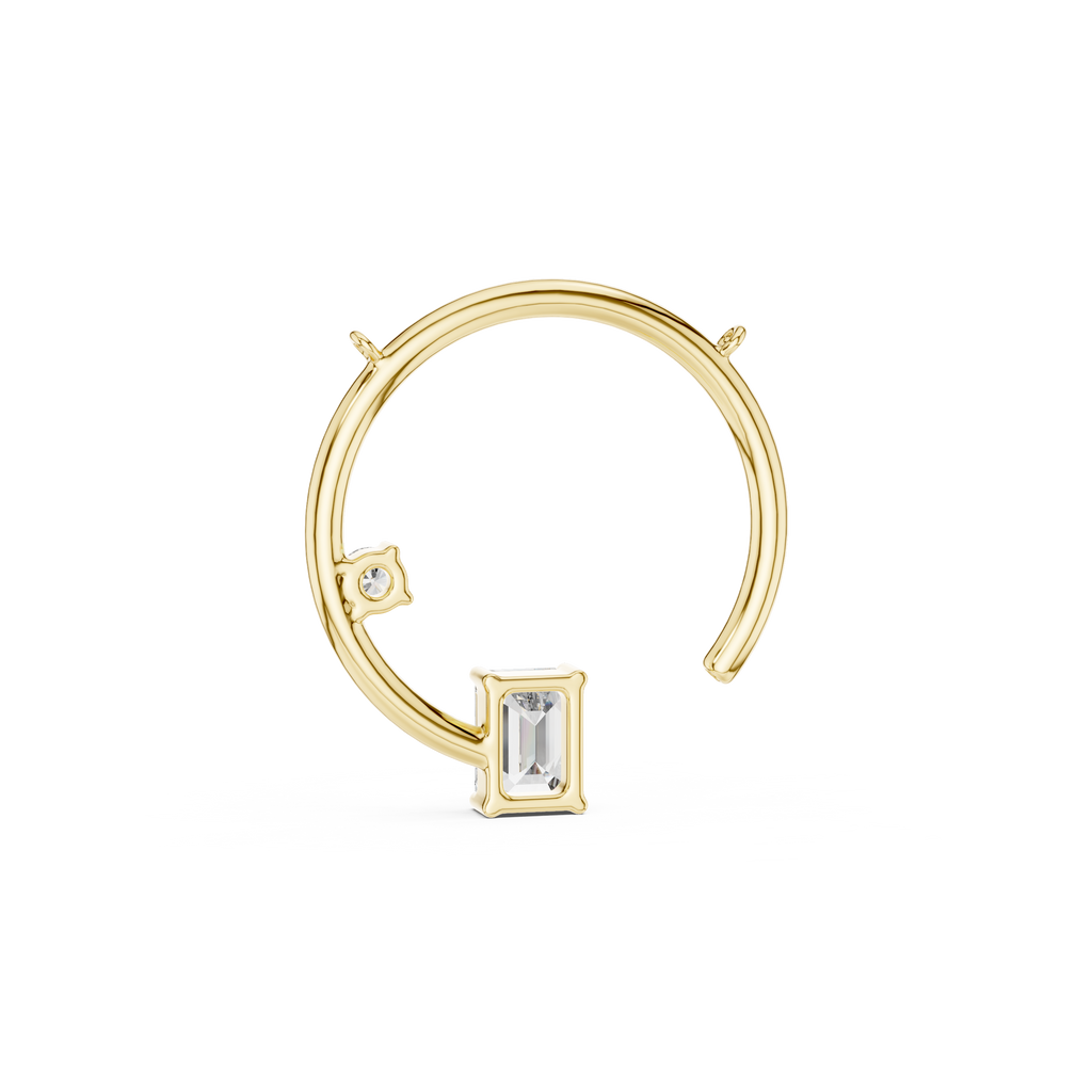 Eclipse Arc Necklace-silve