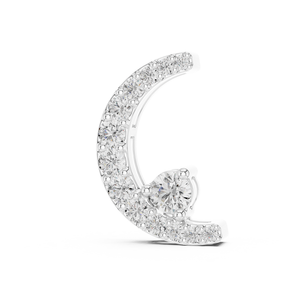 Lunar Crest Necklace-silver