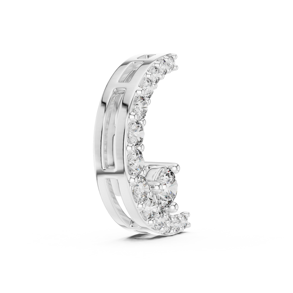 Lunar Crest Necklace-silver