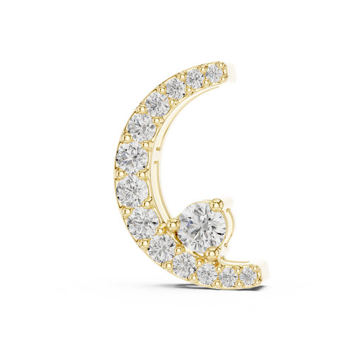 Lunar Crest Necklace-gold