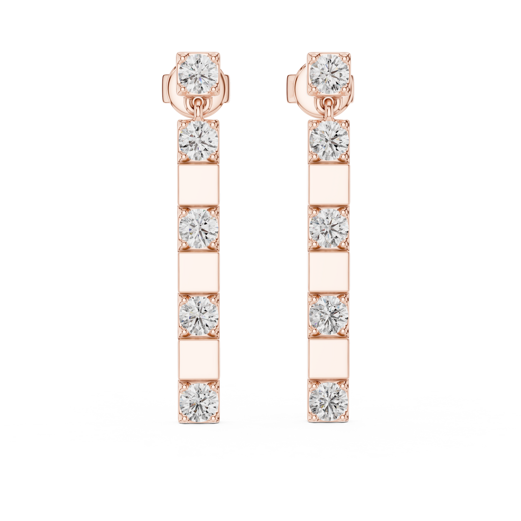 Crystal Drop Line-rose gold
