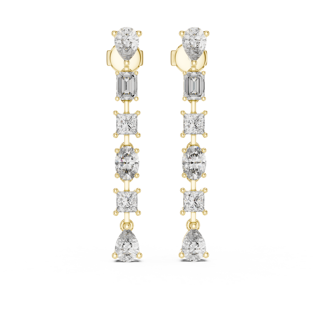 Sparkling Geometry Drops-gold