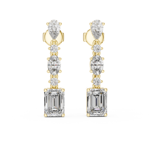 Crystal Cascade Drops-gold