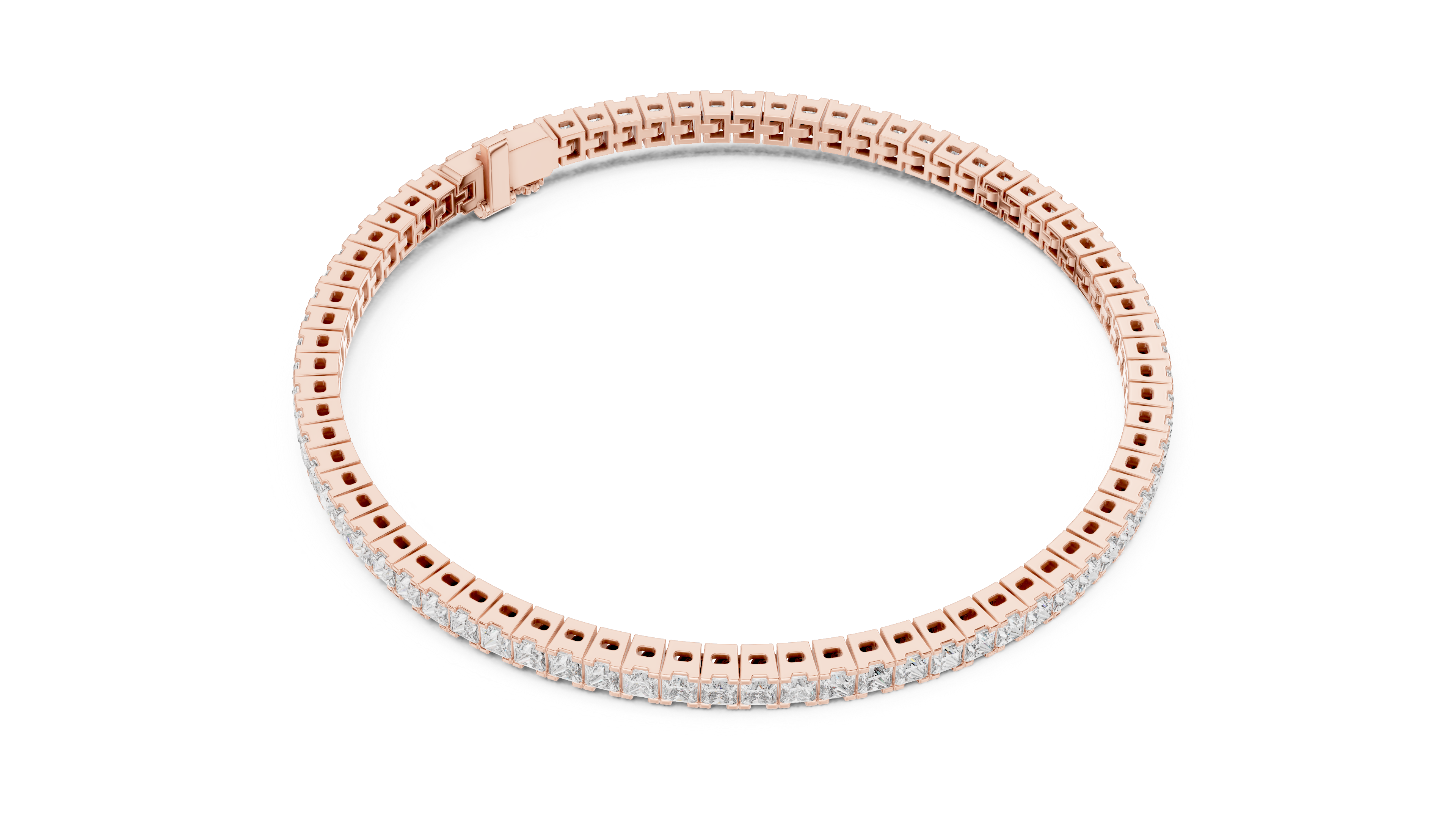 Diamond Mirage Bangle-silver