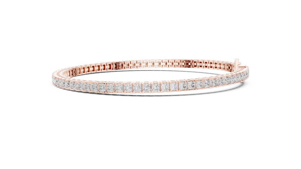 Diamond Mirage Bangle-silver