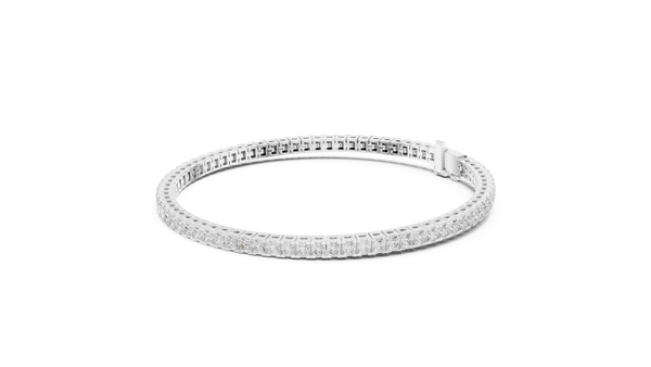 Diamond Mirage Bangle-silver