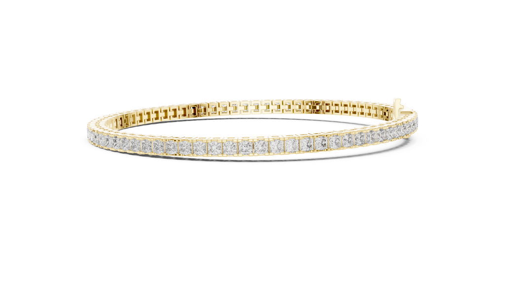 Diamond Mirage Bangle-silver