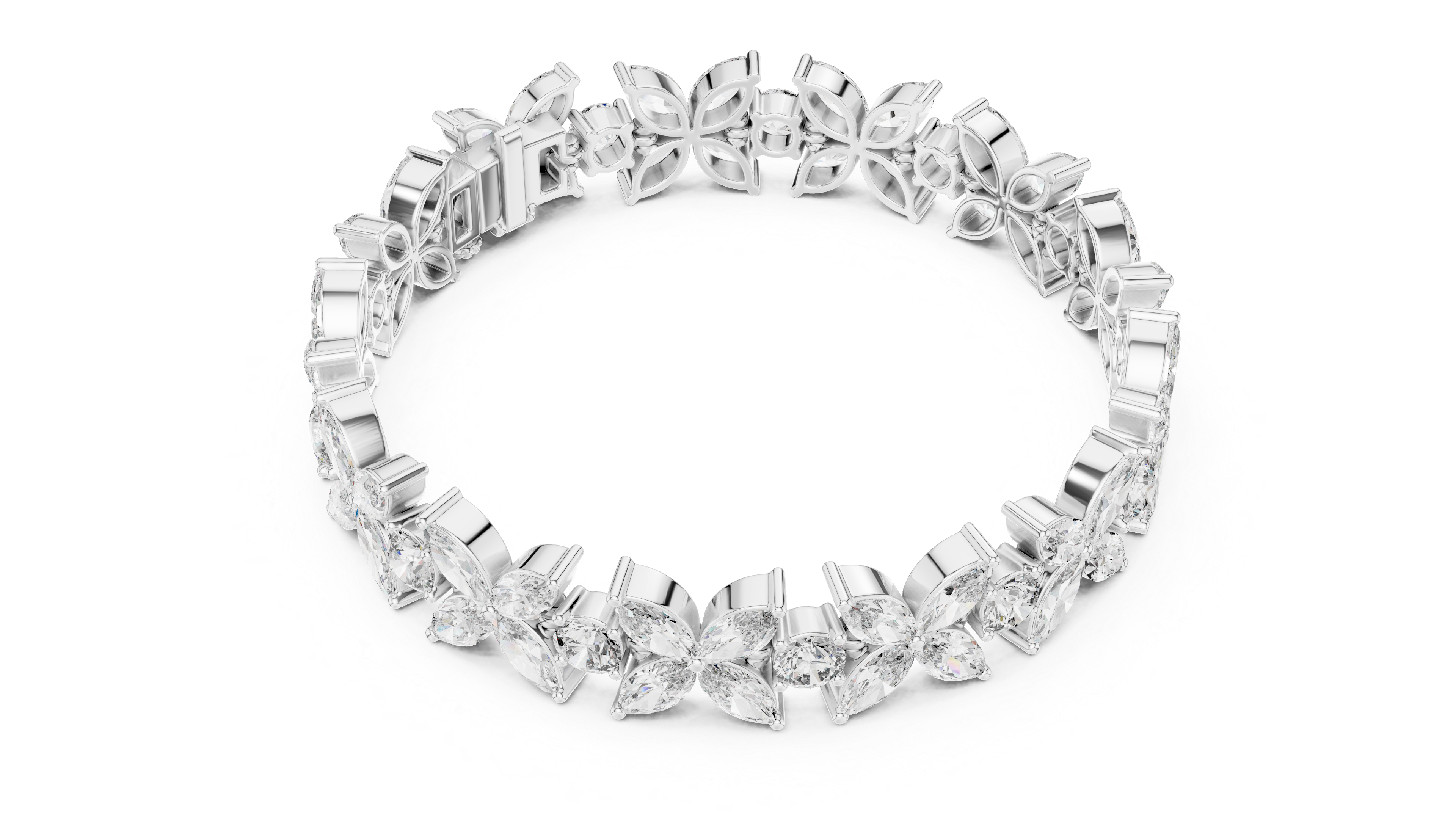 Marquise Garden Bracelet-silver