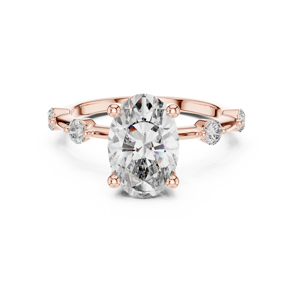 Blush Radiance Ring-rose gold