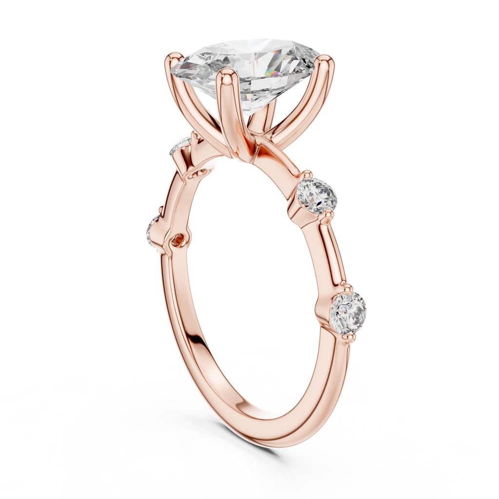 Blush Radiance Ring-silver