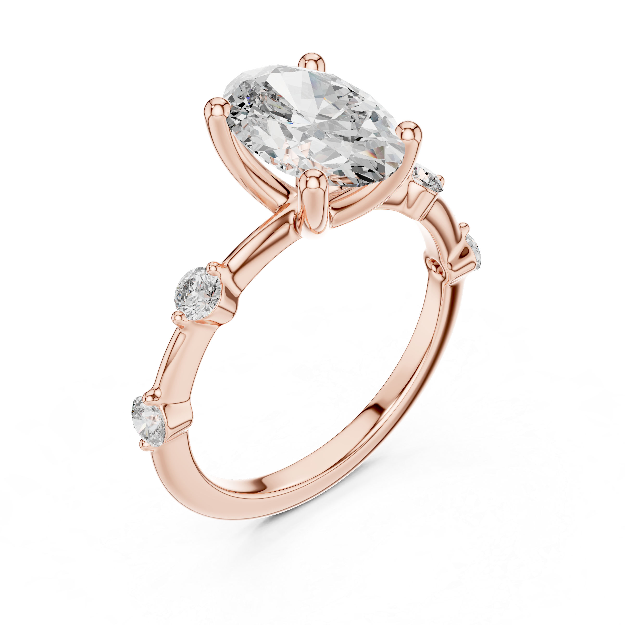 Blush Radiance Ring-silver