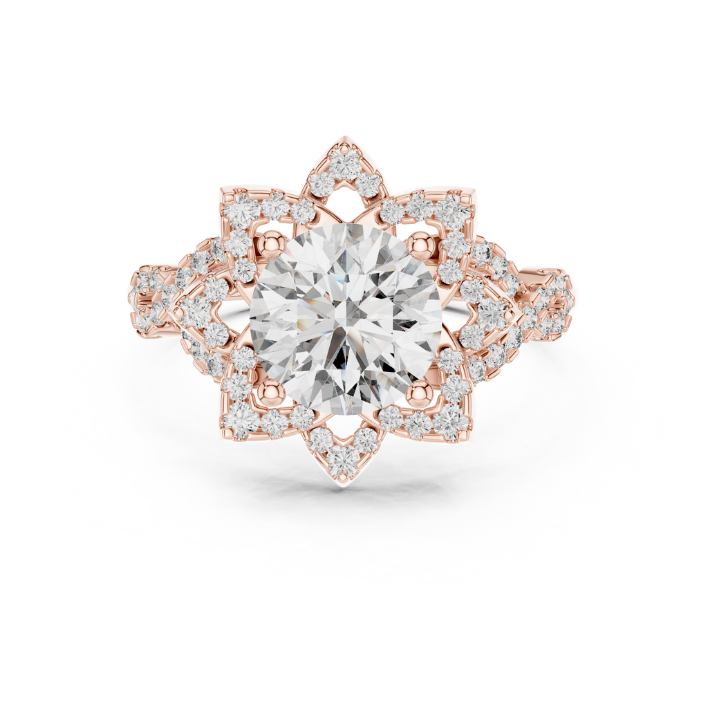Halo Reverie Spiral-rose gold