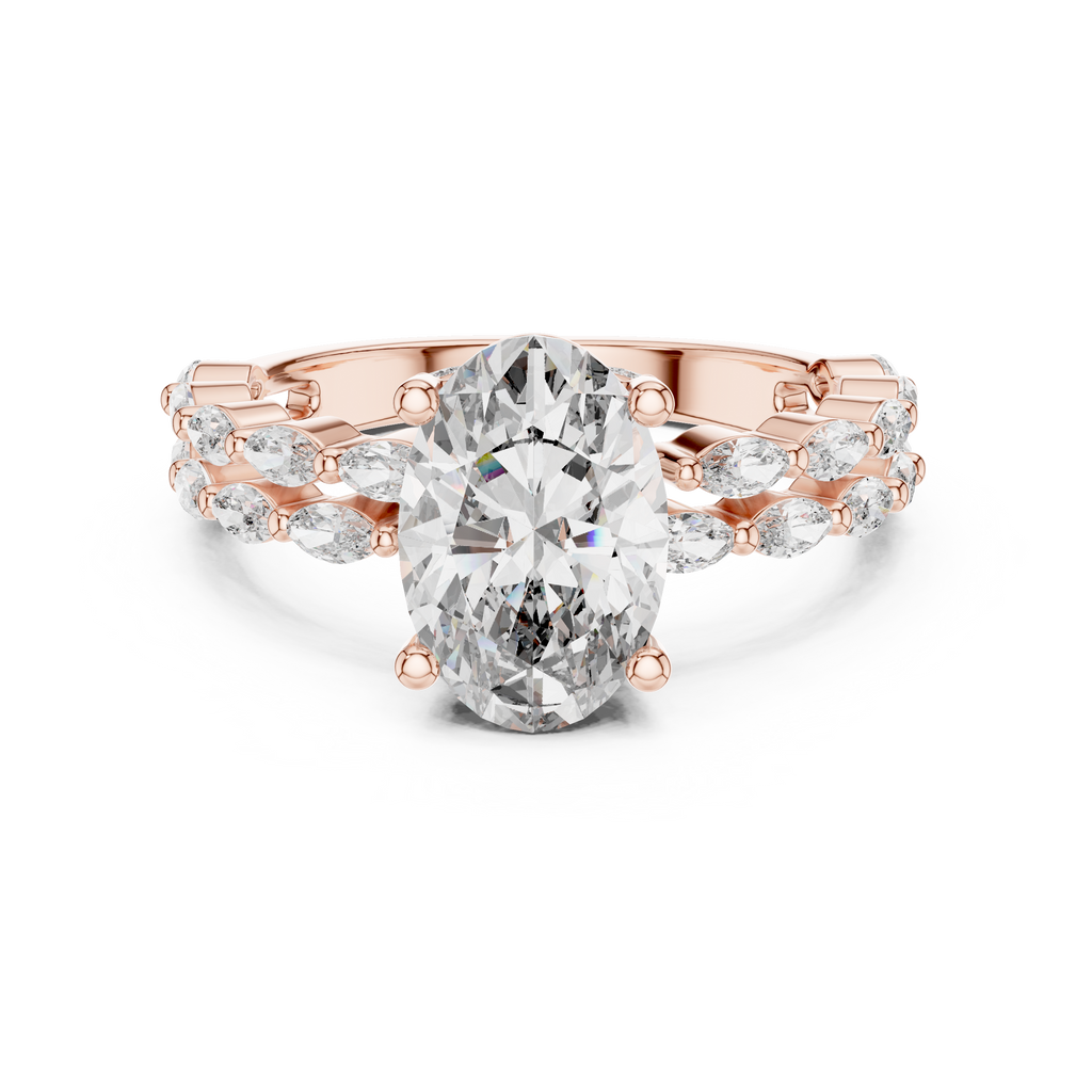 Pure Oval Majesty-rose gold