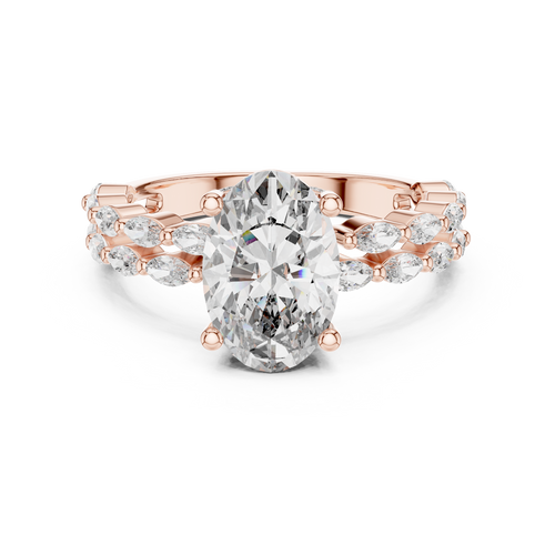 Pure Oval Majesty-rose gold