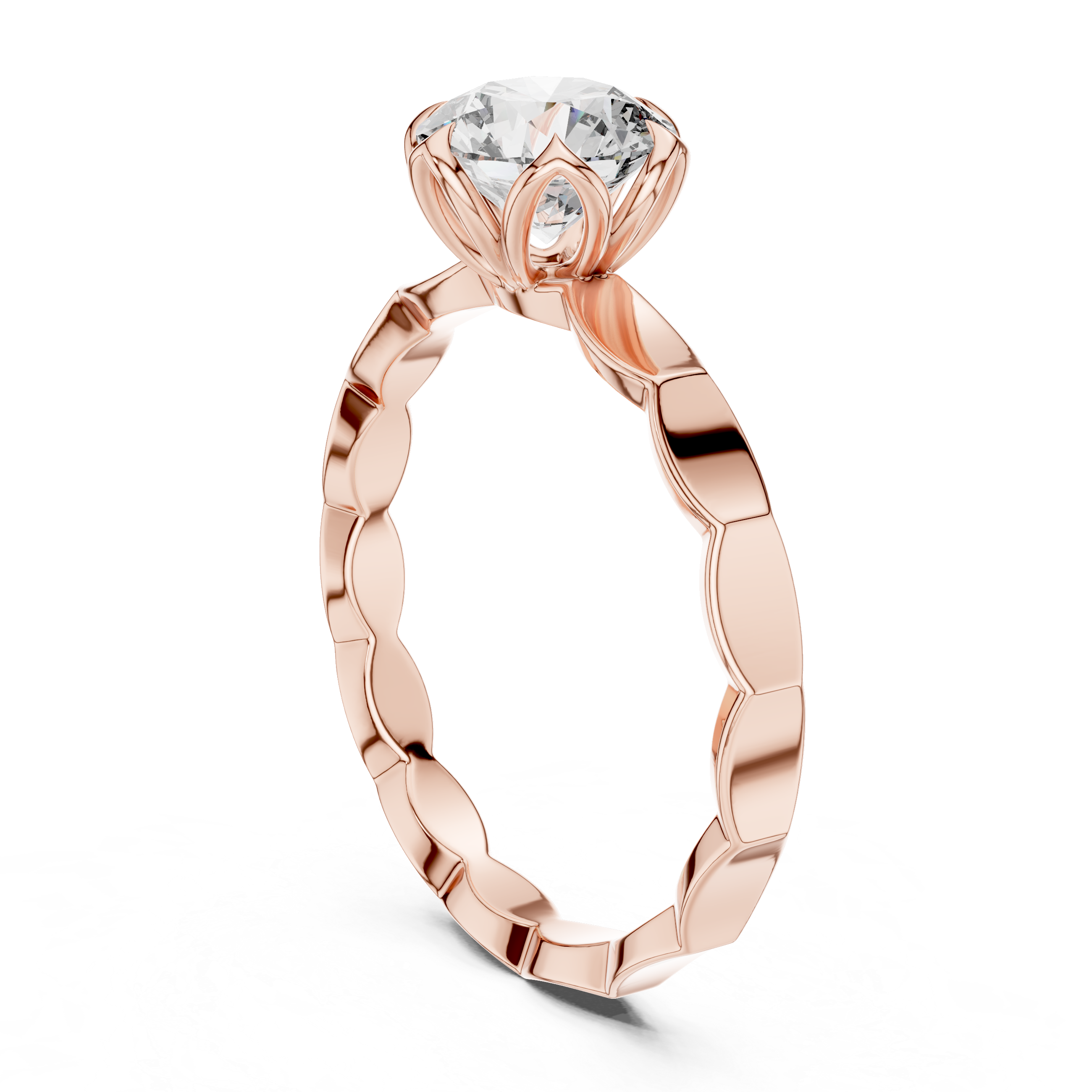Luminé Petal Ring-silver