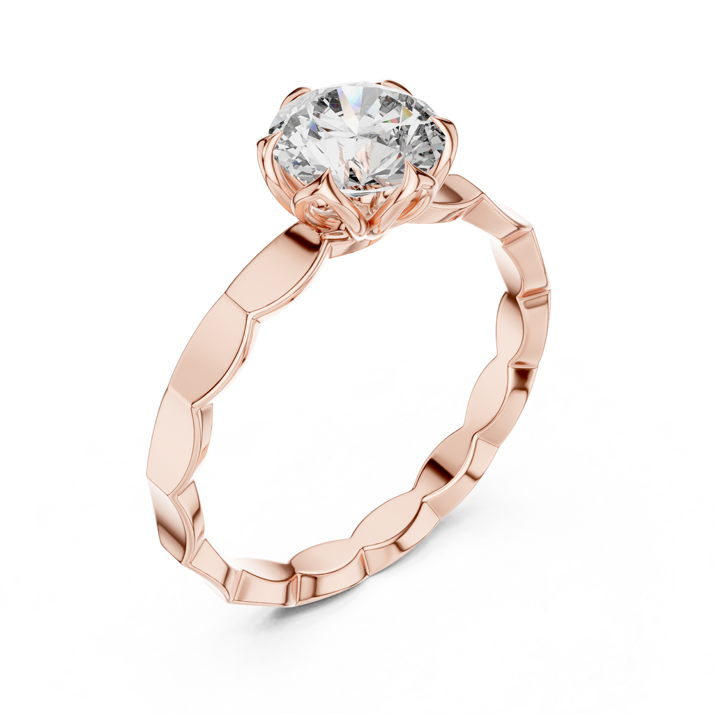 Luminé Petal Ring-silver