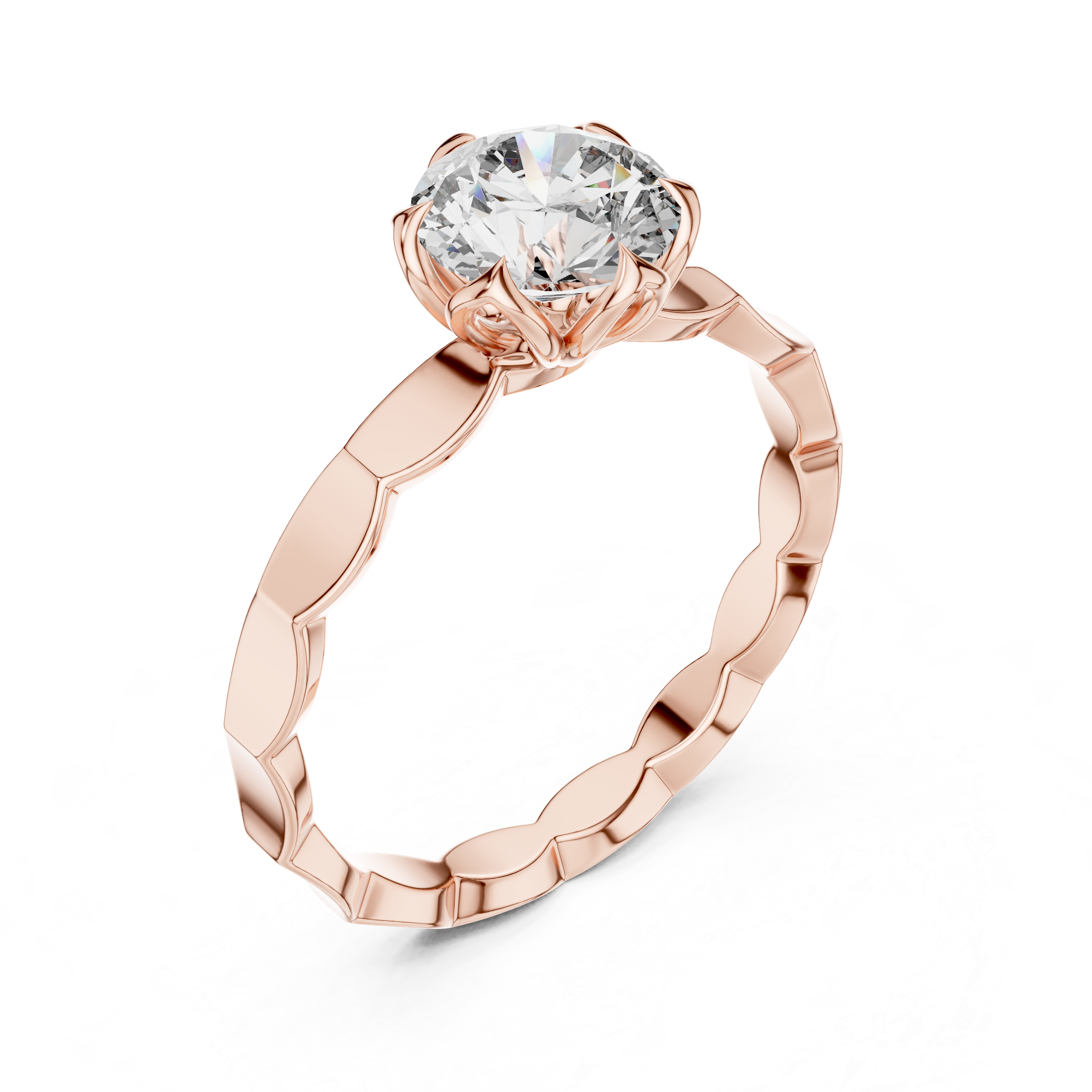 Luminé Petal Ring-silver