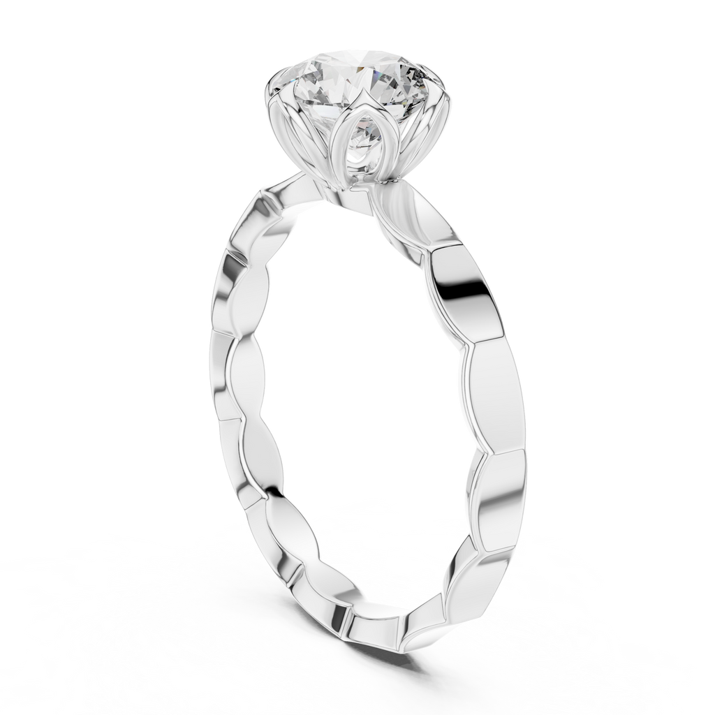Luminé Petal Ring-silver