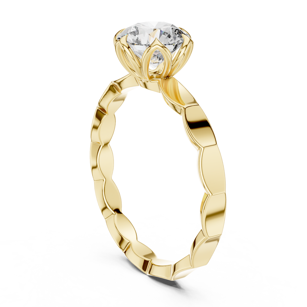 Luminé Petal Ring-silver