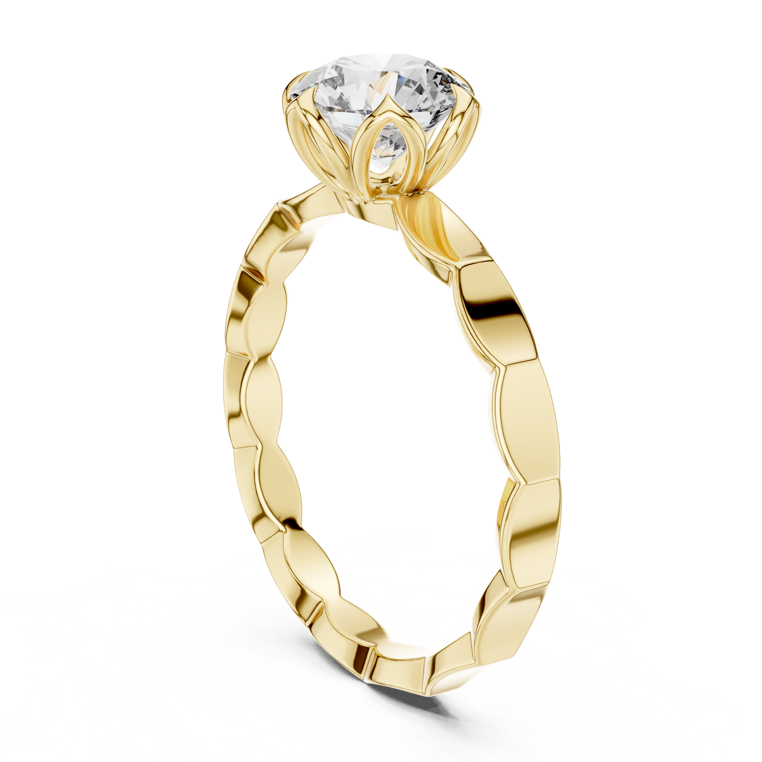 Luminé Petal Ring-silver