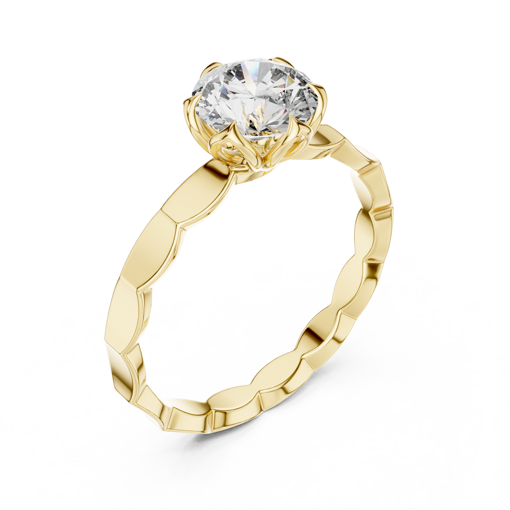 Luminé Petal Ring-silver